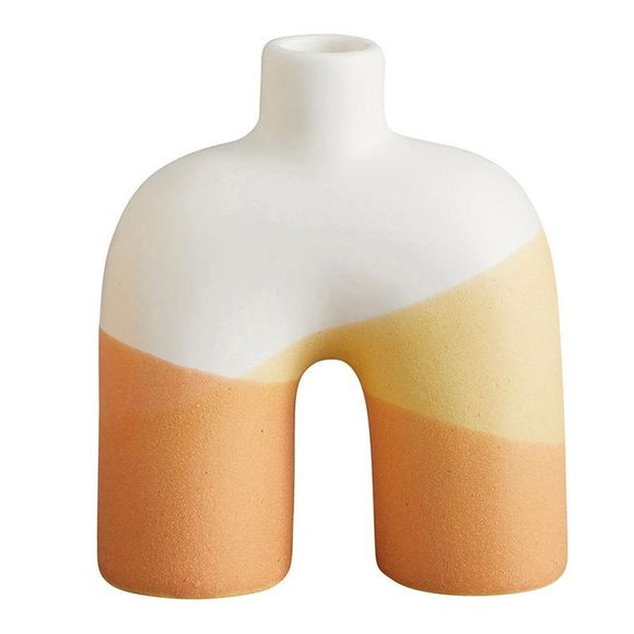 Warm Colors Aesthetic Abstract Pot | Decorative Vase | 2.5" x 6" - Picture 1 of 2